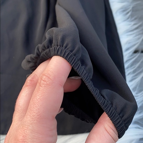 Express black lace tie up top - Picture 3 of 4